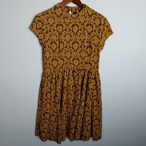 Xhileration baruque gold and black dress size med